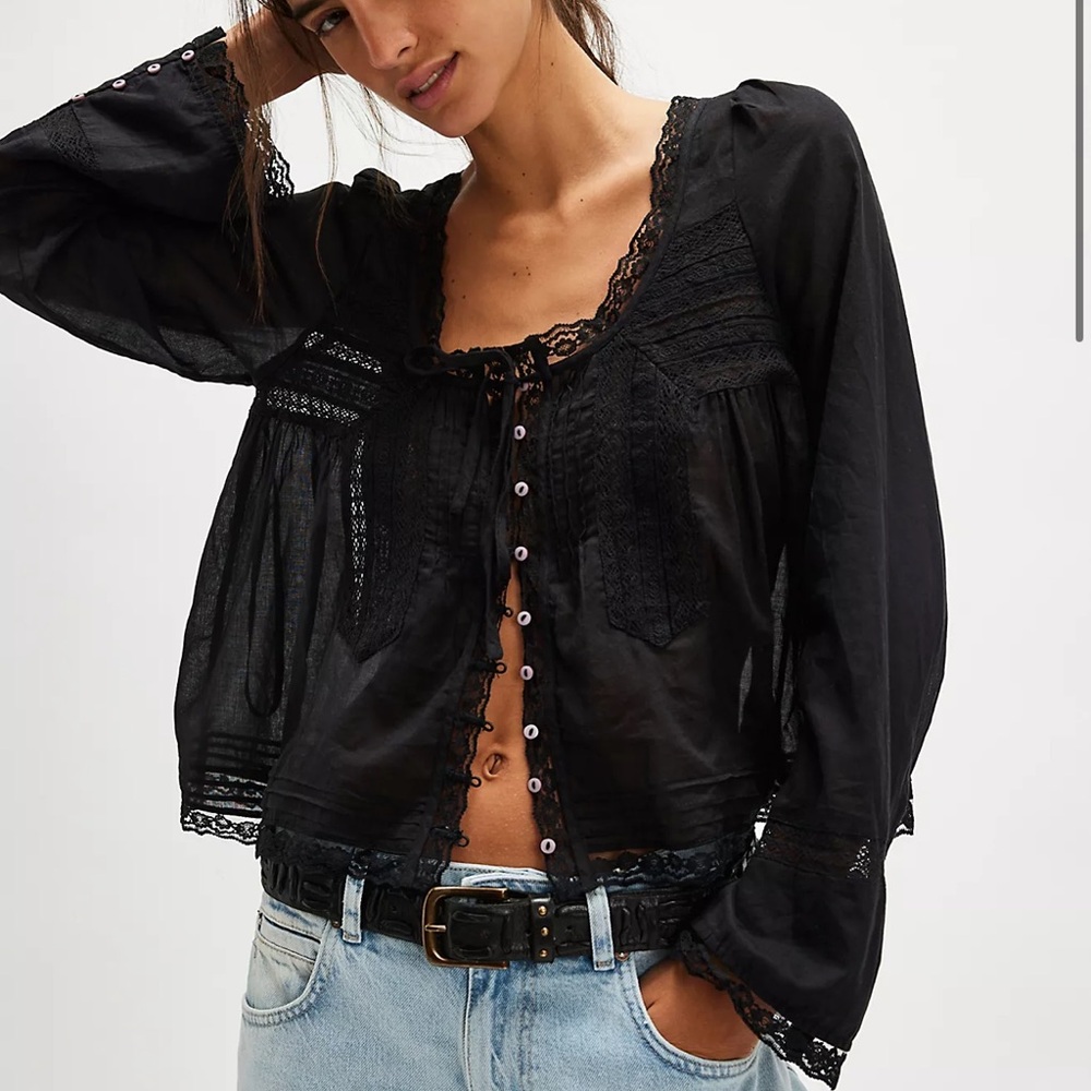 Free People forevermore long sleeve top
